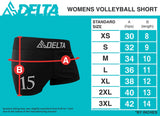 DELTA Signature Compression Volleyball Shorts (Cream)