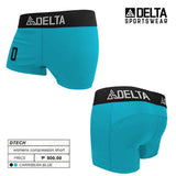 DELTA Signature Compression Volleyball Shorts (Caribbean Blue)